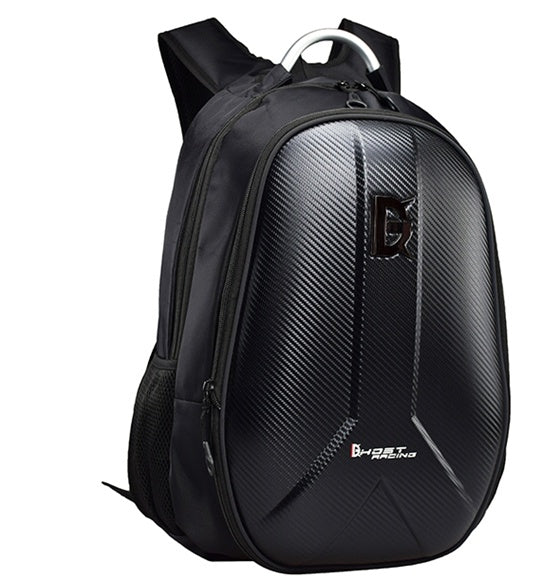 Sac à dos moto, sacoche pour casque, sac à dos de motard, sacoche pour ordinateur portable, coque rigide, en fibre de carbone, imperméable et réfléchissant.